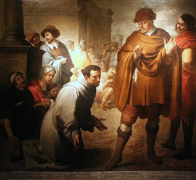 Bartolome Esteban Murillo San Salvador de Horta et l Inquisiteur d Aragon Norge oil painting art